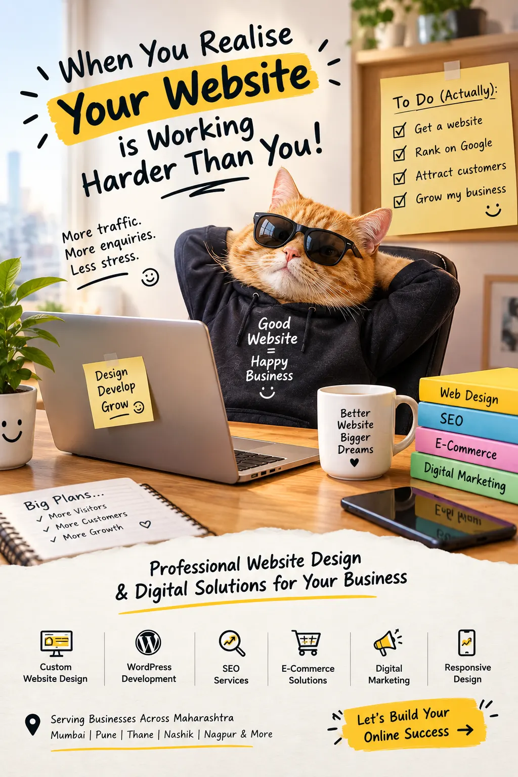 Professional web design and development services for businesses in Mumbai and across India