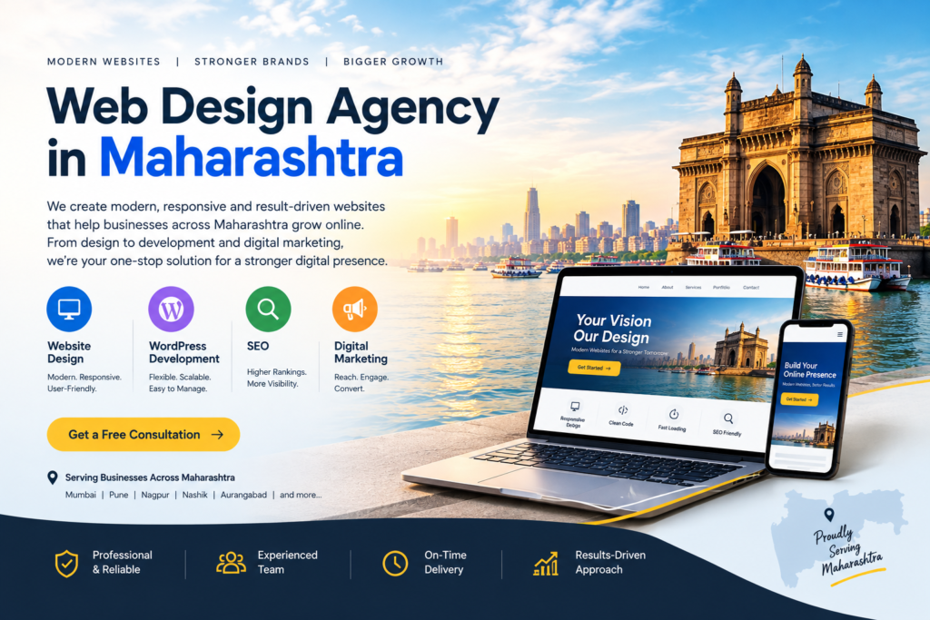 Web design agency in Maharashtra offering website design and digital marketing services