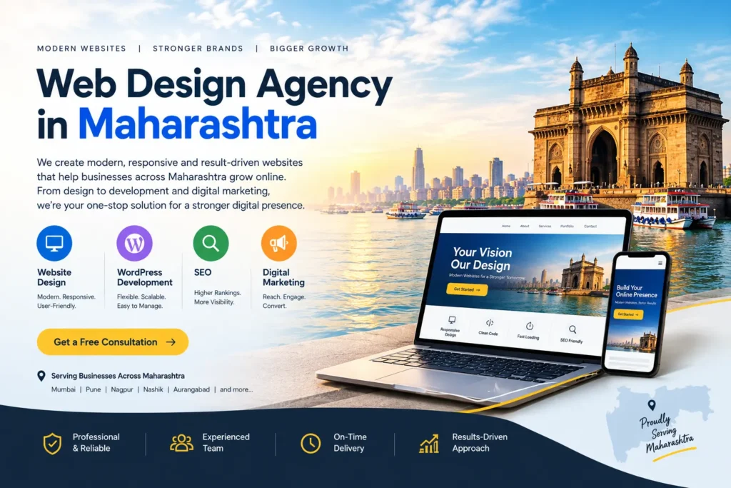 Web design agency in Maharashtra providing professional website design and development services